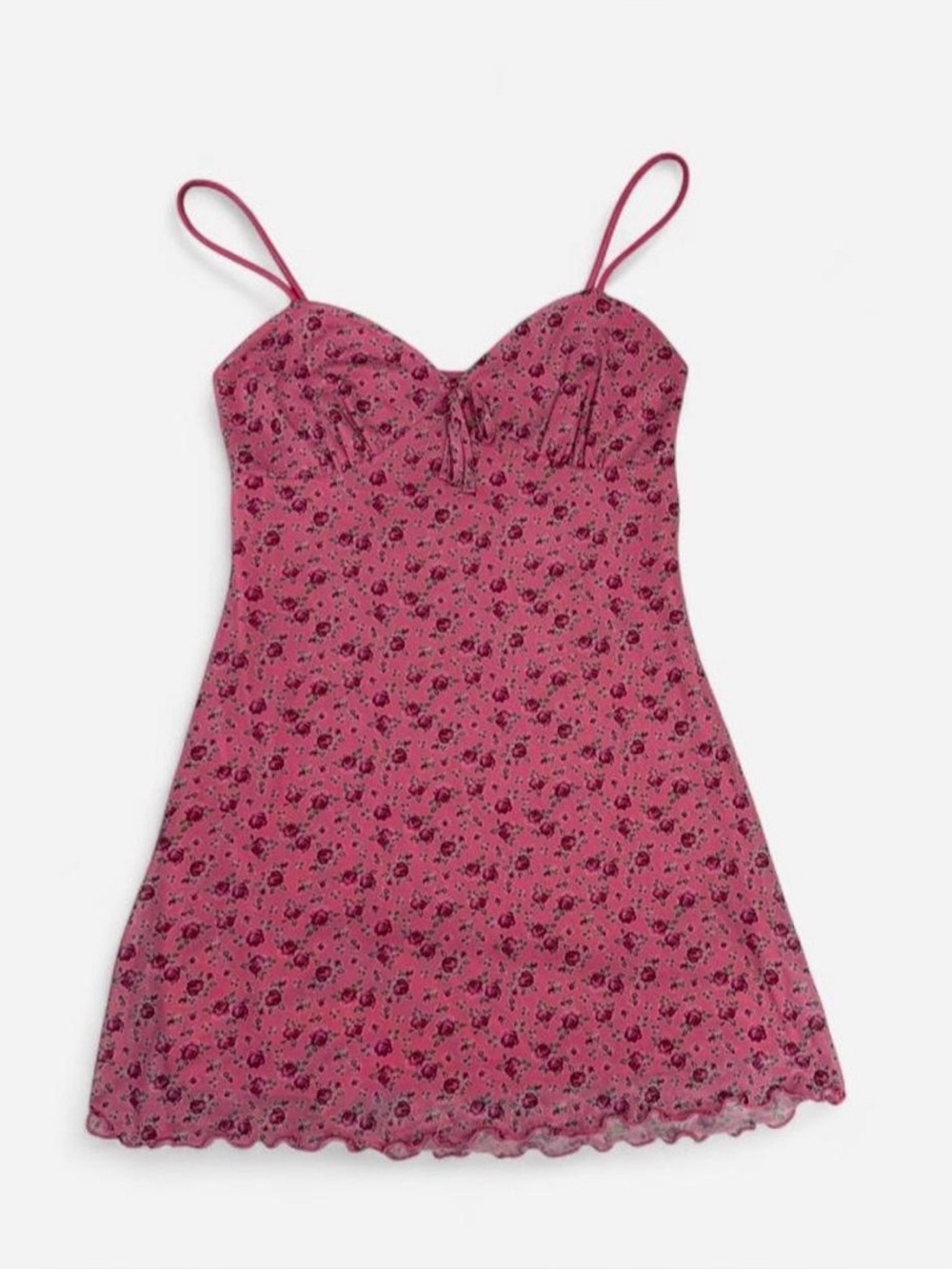 Pink Floral Slip Dress